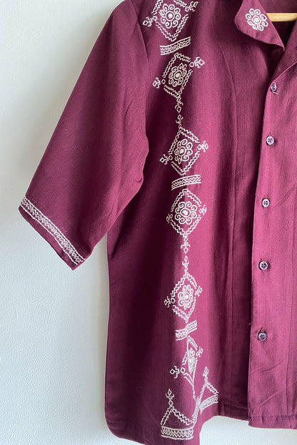 Plum Pattern Shirt