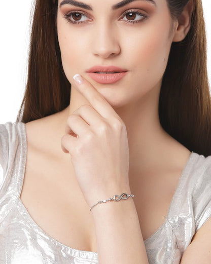 Silver Plated Infinity Bracelet