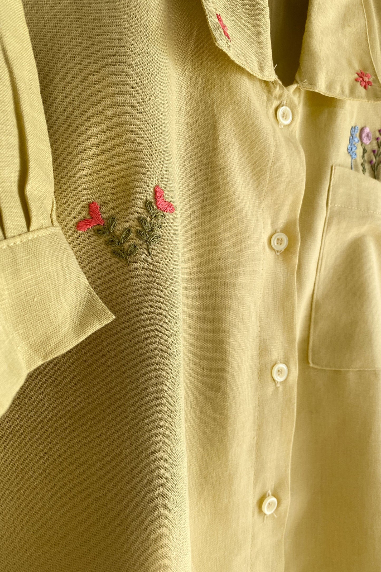 Golden Bloom Pocket Shirt