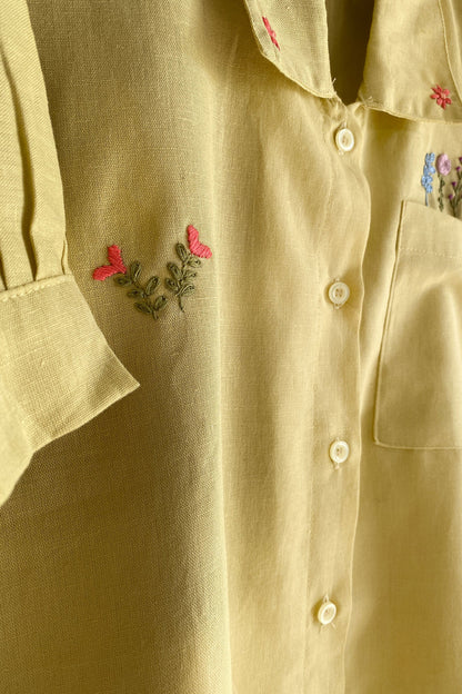 Golden Bloom Pocket Shirt
