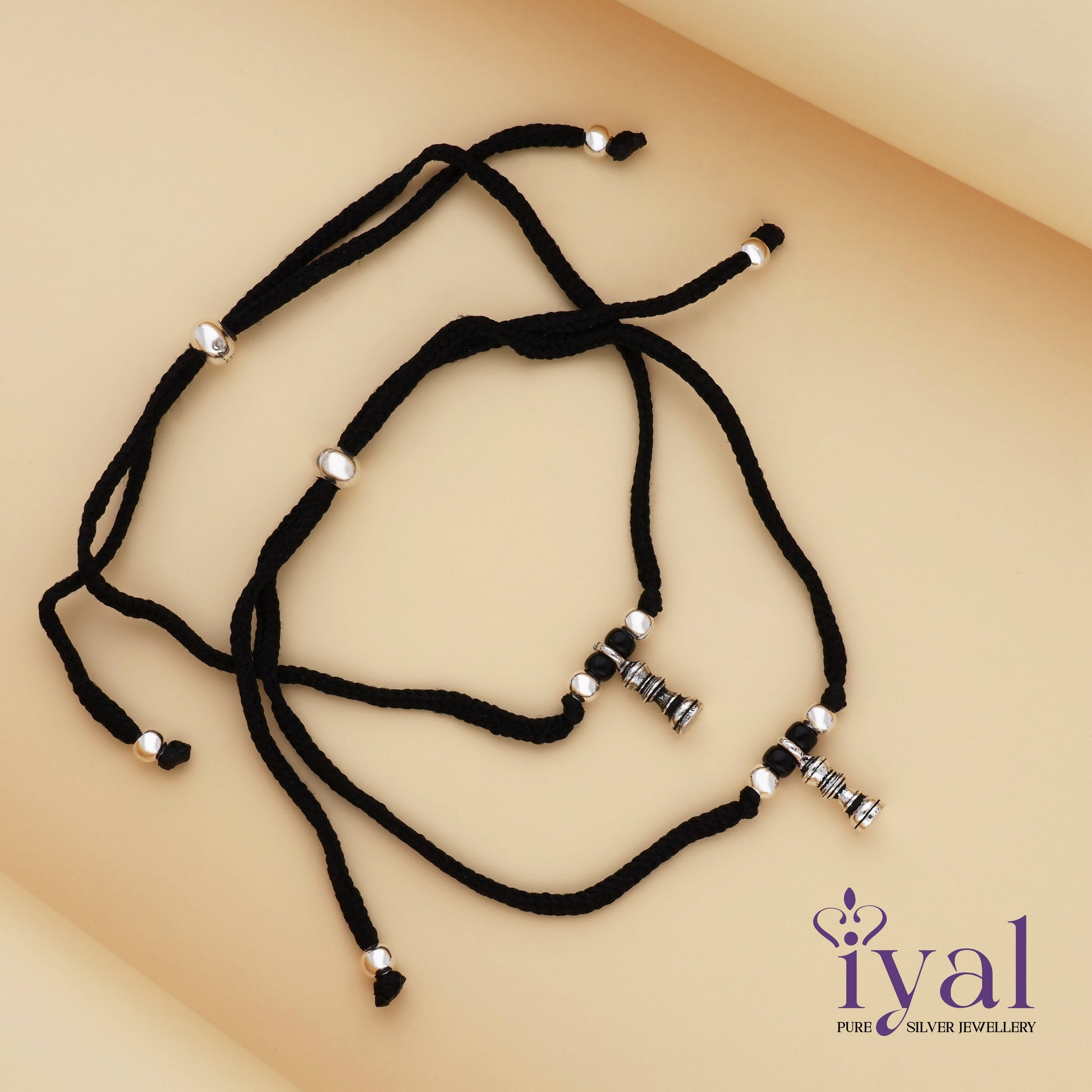 Luminous 925 Silver Thread Anklet