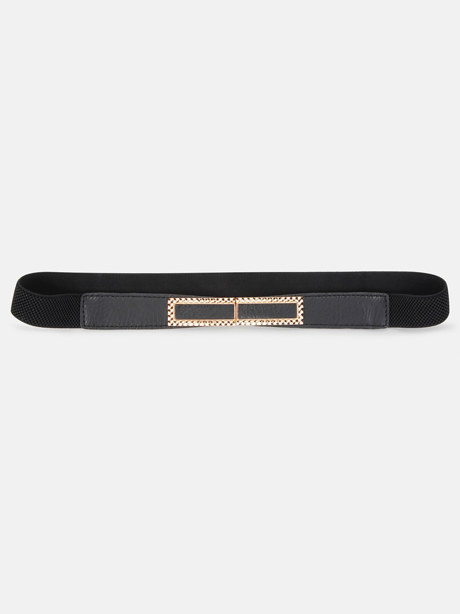 Thin Belt With Textured Buckle