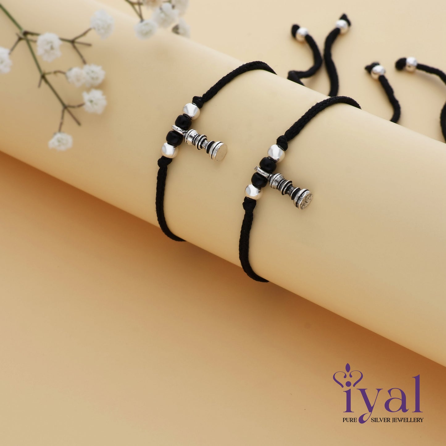Luminous 925 Silver Thread Anklet