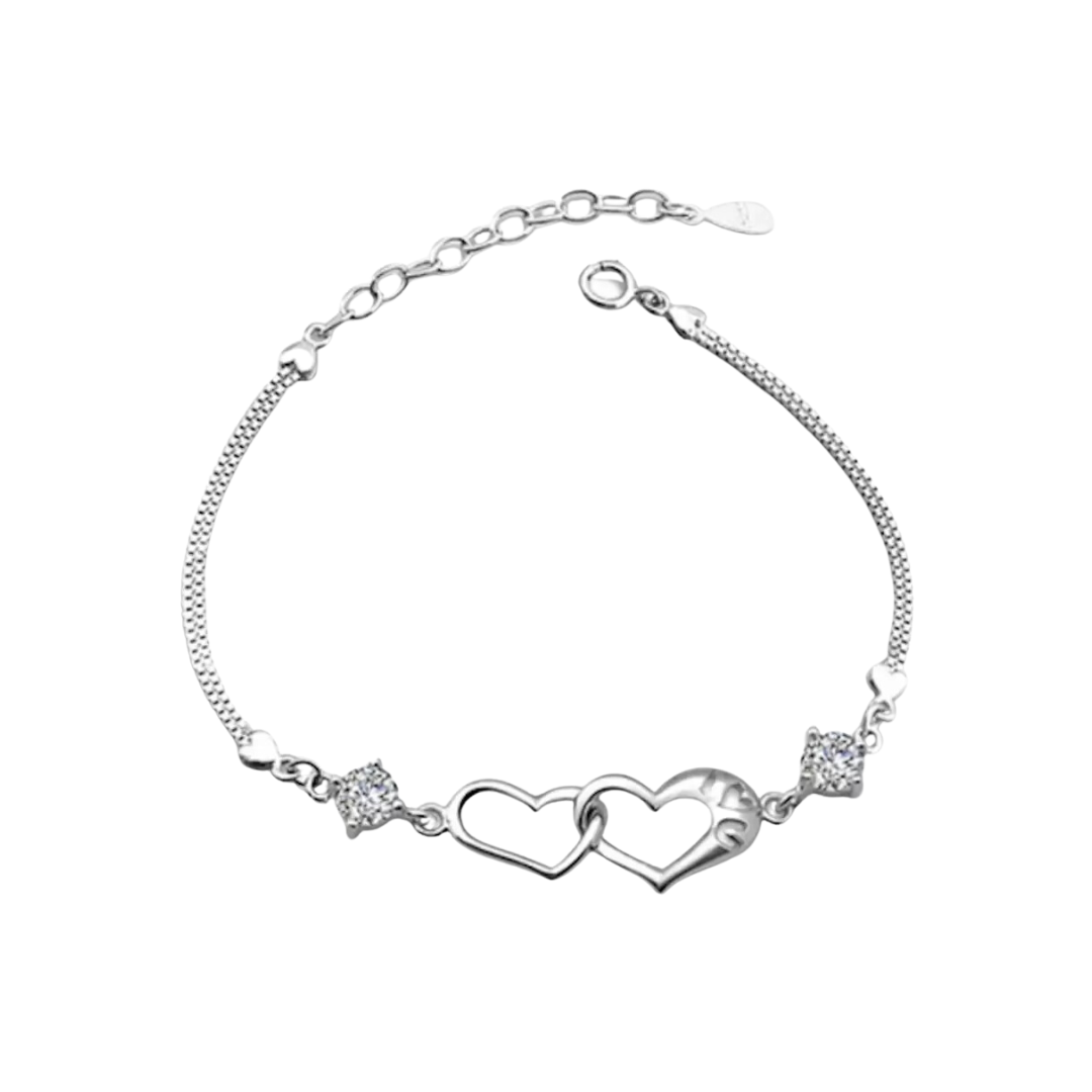 Silver Plated Promise Love Bracelet