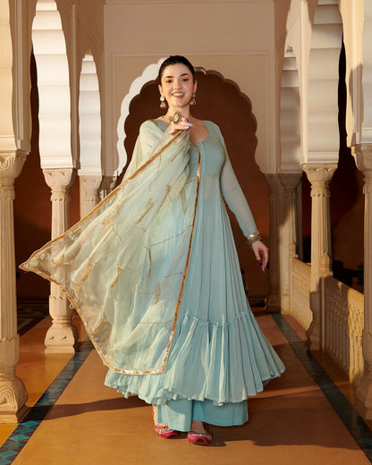 Zarna Gotapatti Georgette Suit Set