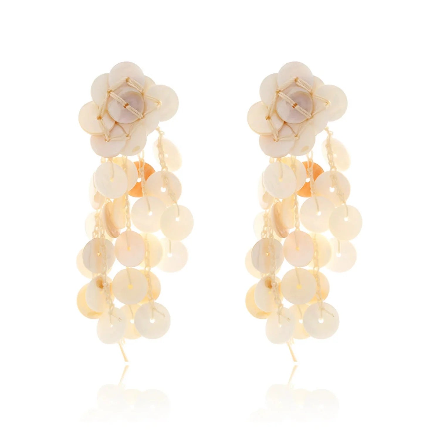 Shell Layered Drop Earrings JLT13315