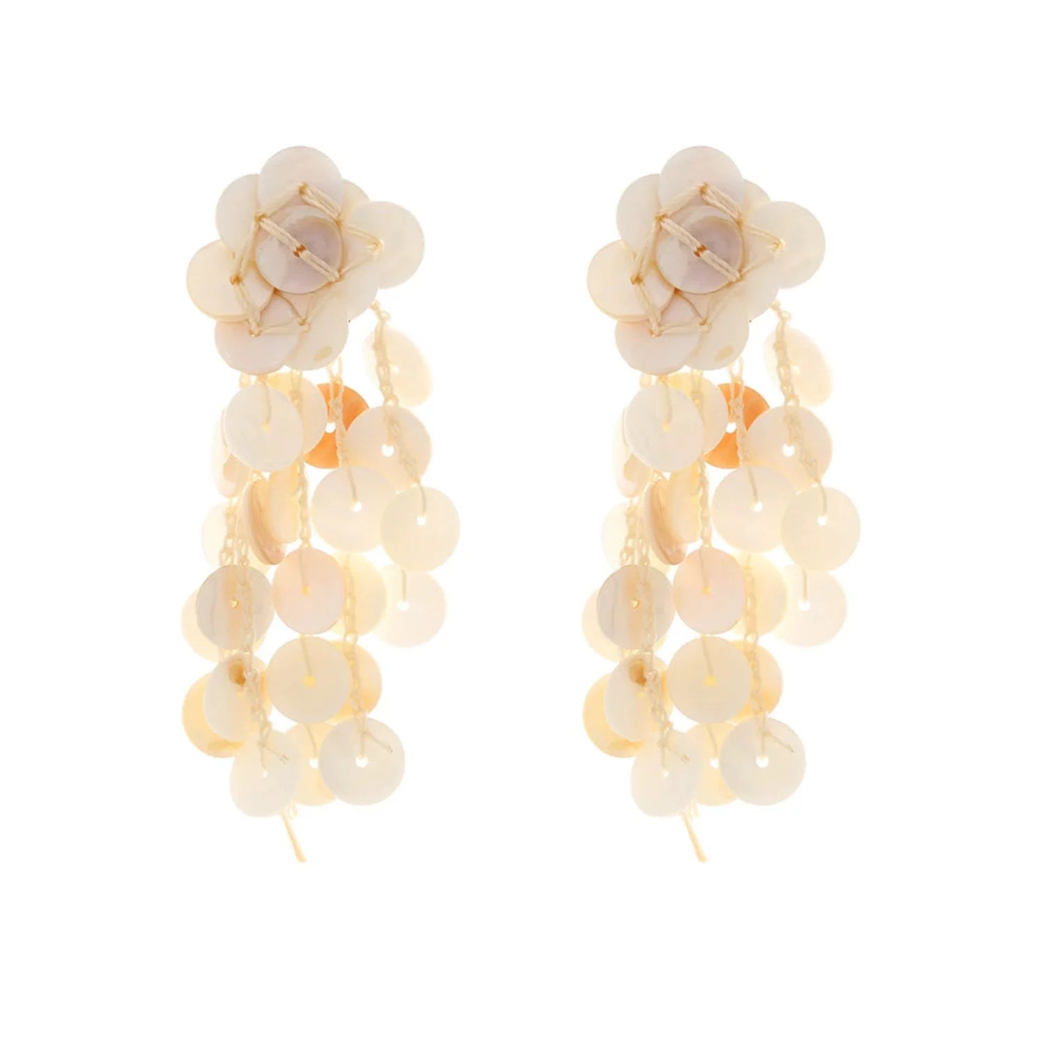 Shell Layered Drop Earrings JLT13315