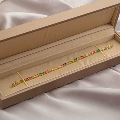 Spectrum Sparkle Gemstone Tennis Bracelet JLTB0853