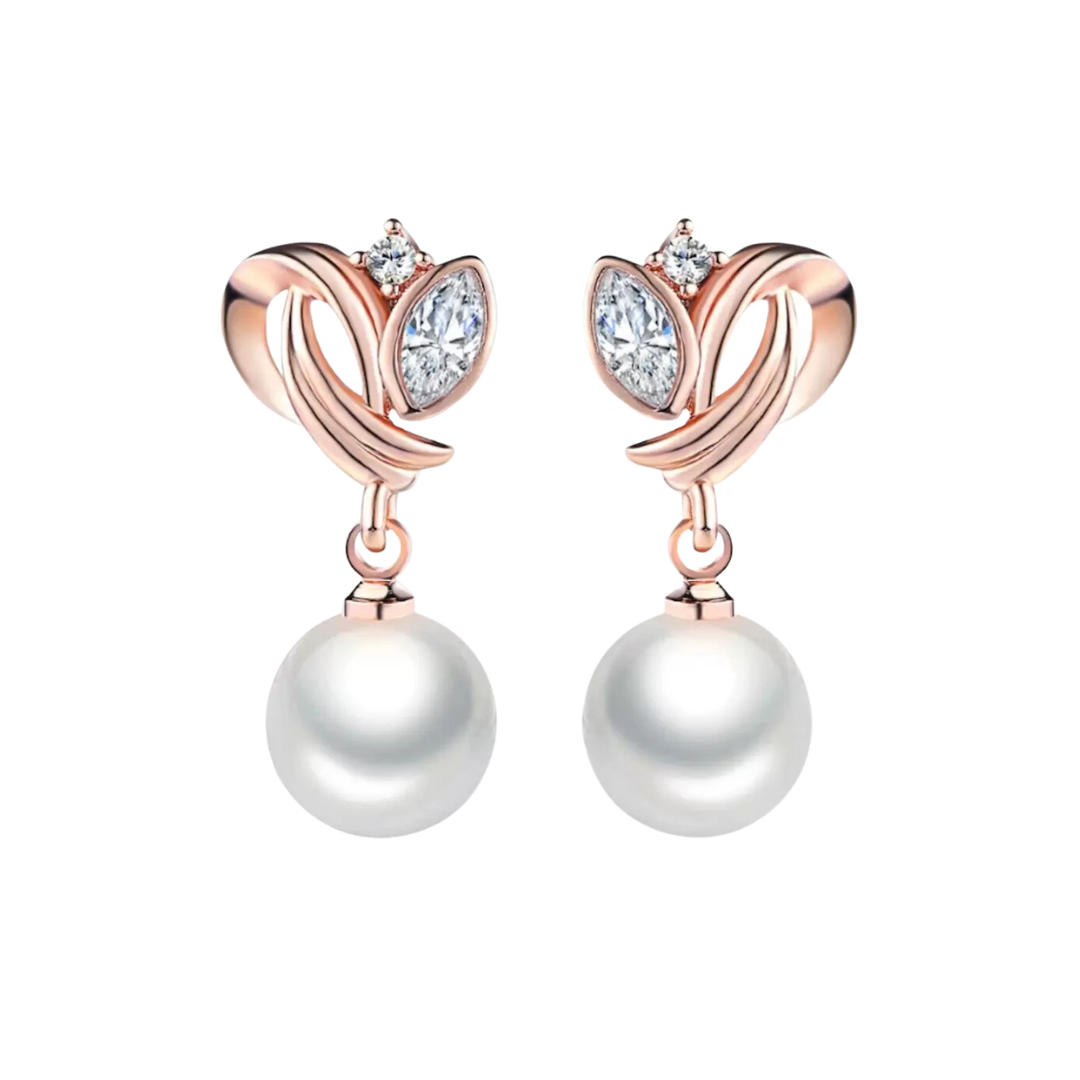 Simulated Pearl Drop Earrings