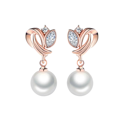 Simulated Pearl Drop Earrings