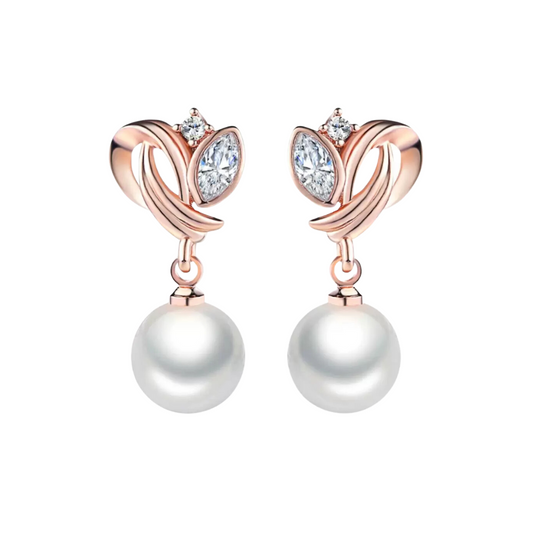Simulated Pearl Drop Earrings