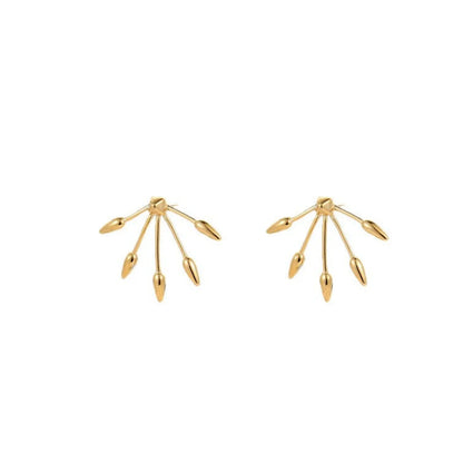 Leafy Dangle Stud Earrings JLT13306