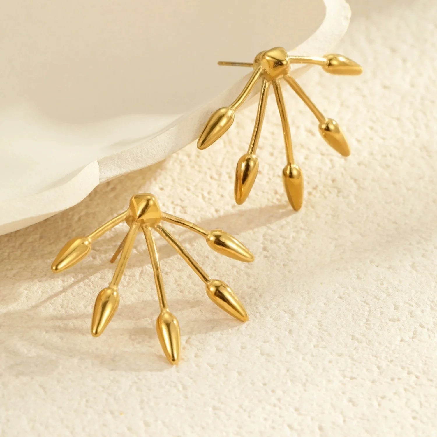 Leafy Dangle Stud Earrings JLT13306