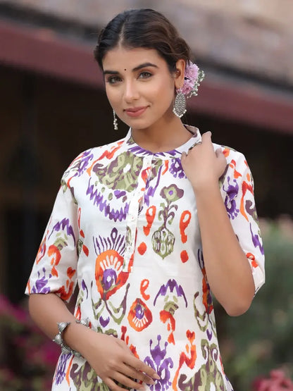 Women Multi Abstract Printed Kurta
