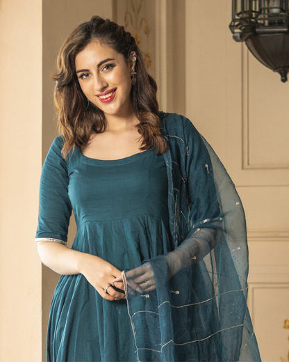 Faruzi Gotapatti Cotton Suit Set