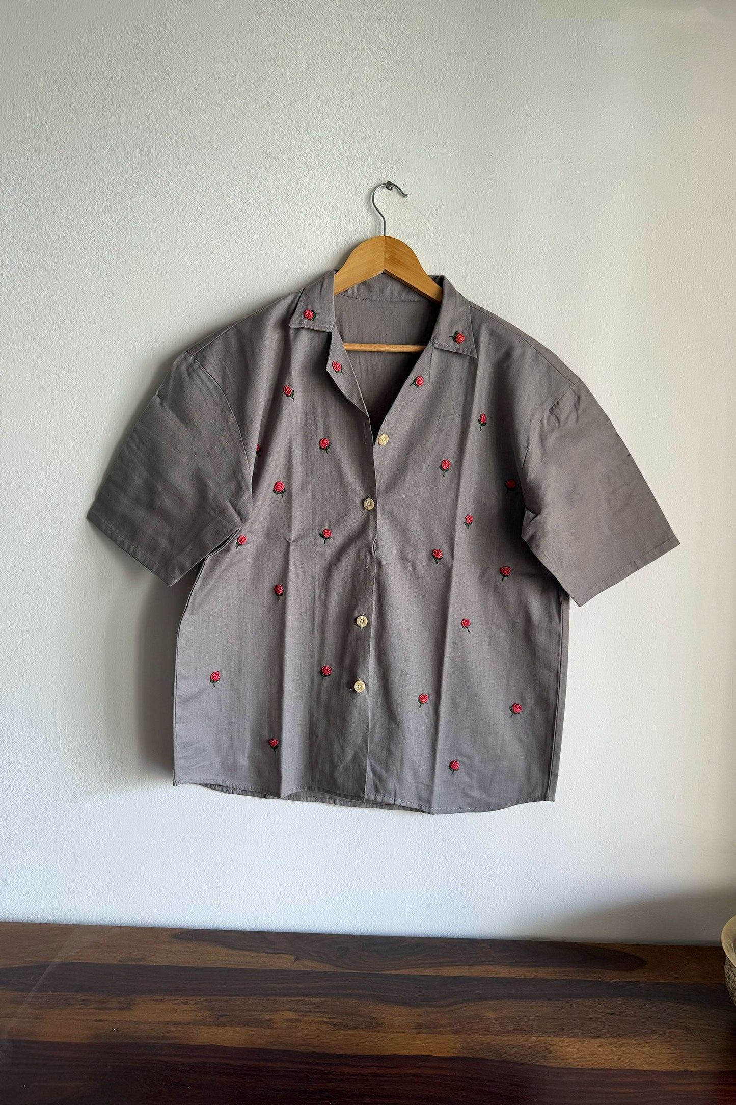 Grey Flora Shirt