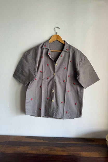 Grey Flora Shirt