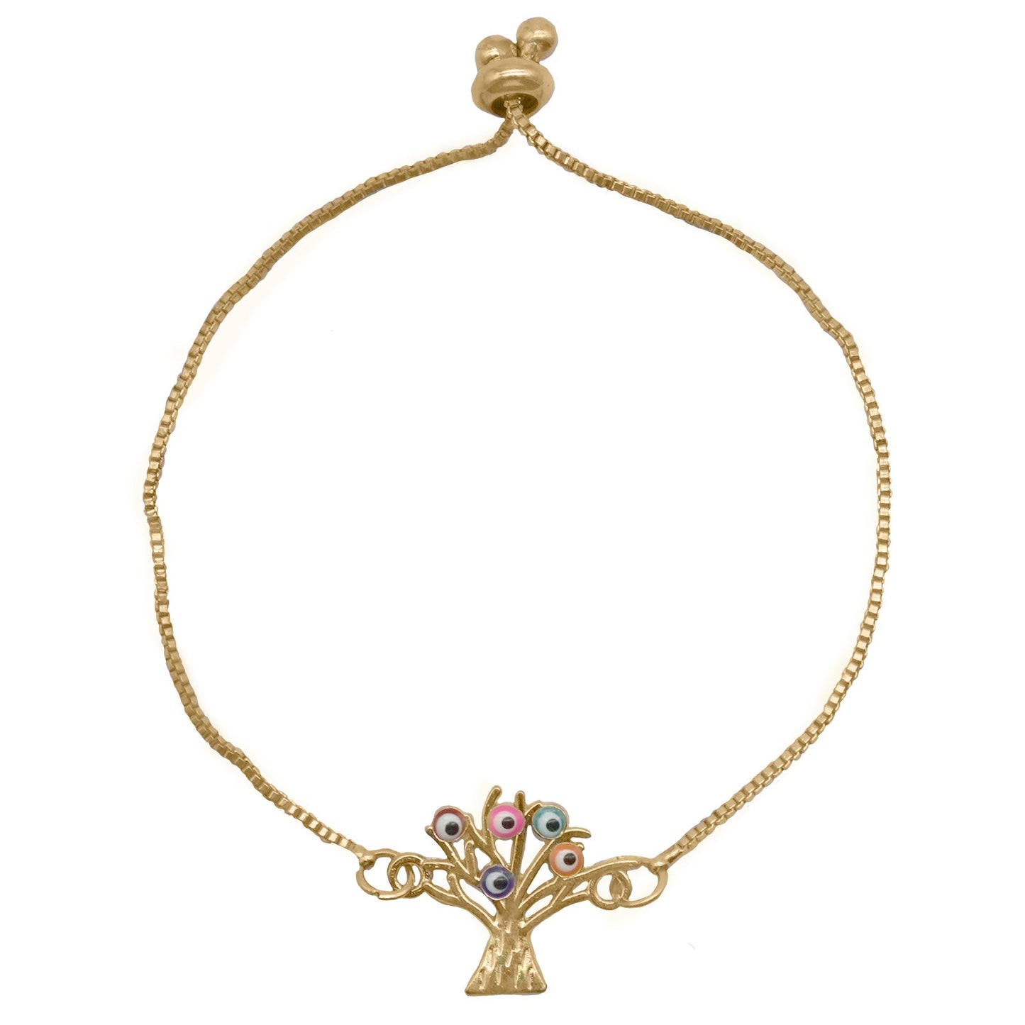 Evil Eye Tree Bracelet