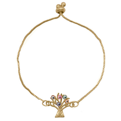 Evil Eye Tree Bracelet