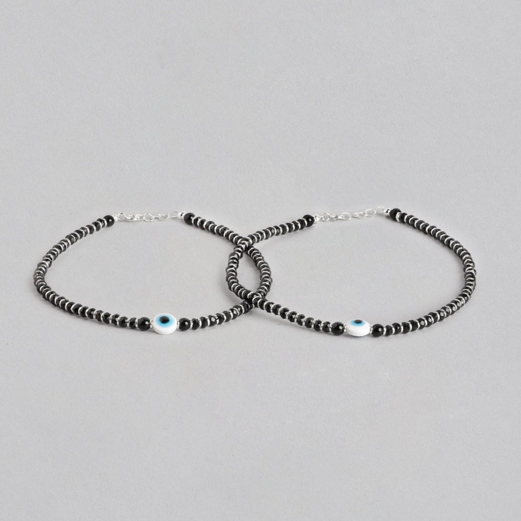 Nazariya Evil Eye 925 Sterling Silver Anklet