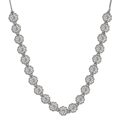 Silver Plated  | Anti Tarnish Jewellery Set for Women and Girls | Matching Earrings | Perfect for Weddings and Special Occasions