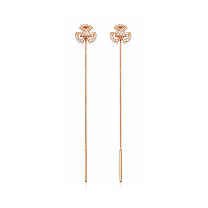 Rose Gold Sui Dhaga Threader Earrings