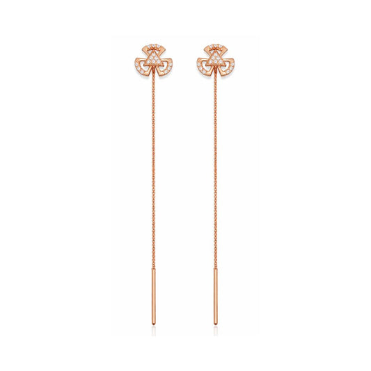 Rose Gold Sui Dhaga Threader Earrings
