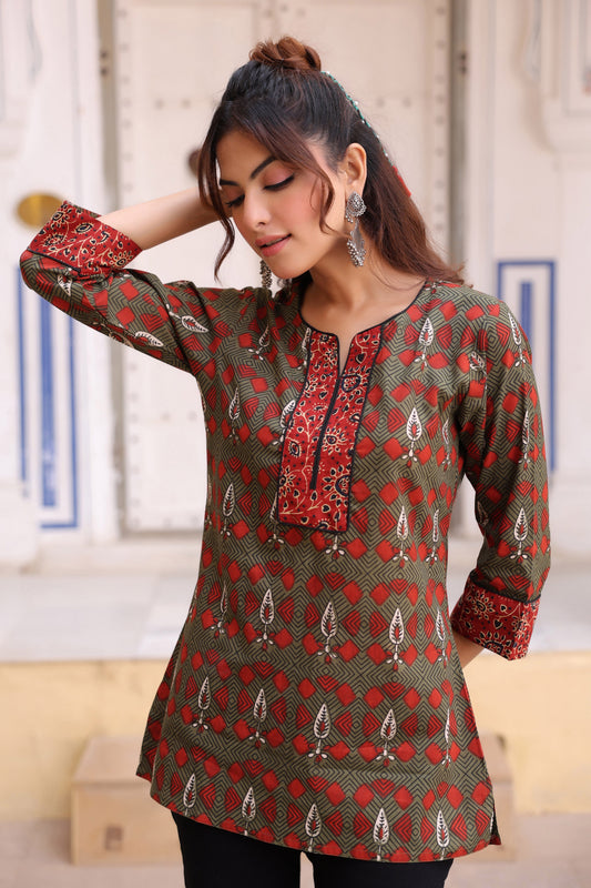 Print Cotton Top