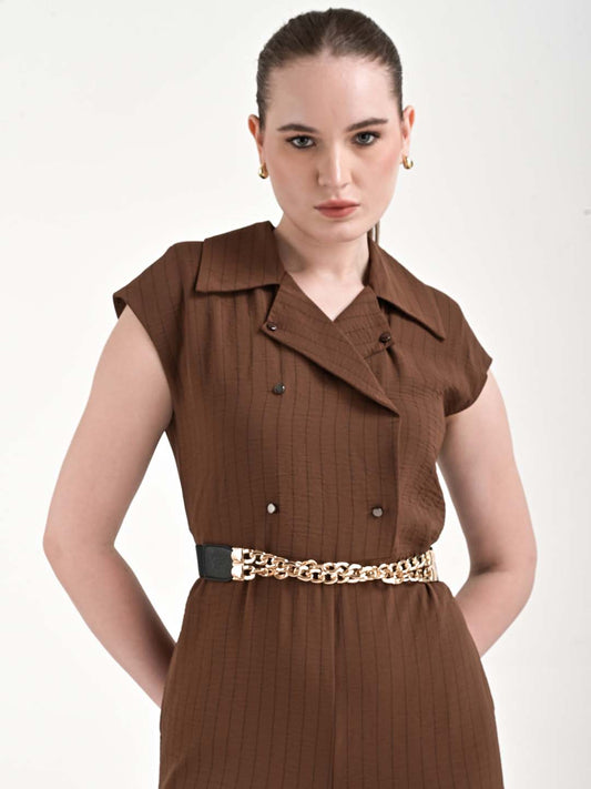 Irregular Buckle Thin Belt