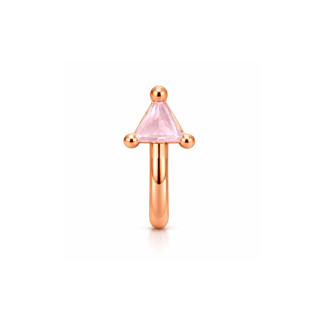 Pink Abstract AD Non-Piercing Nose Pin