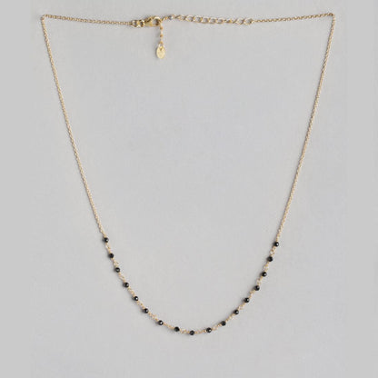 Golden Rhapsody 925 Sterling Silver Gold-Plated Beaded Mangalsutra
