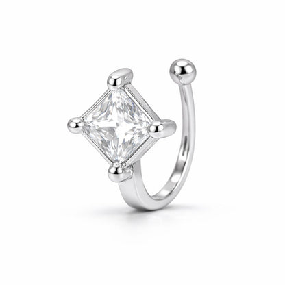 Silver Shine Non Piercing Nose Pin