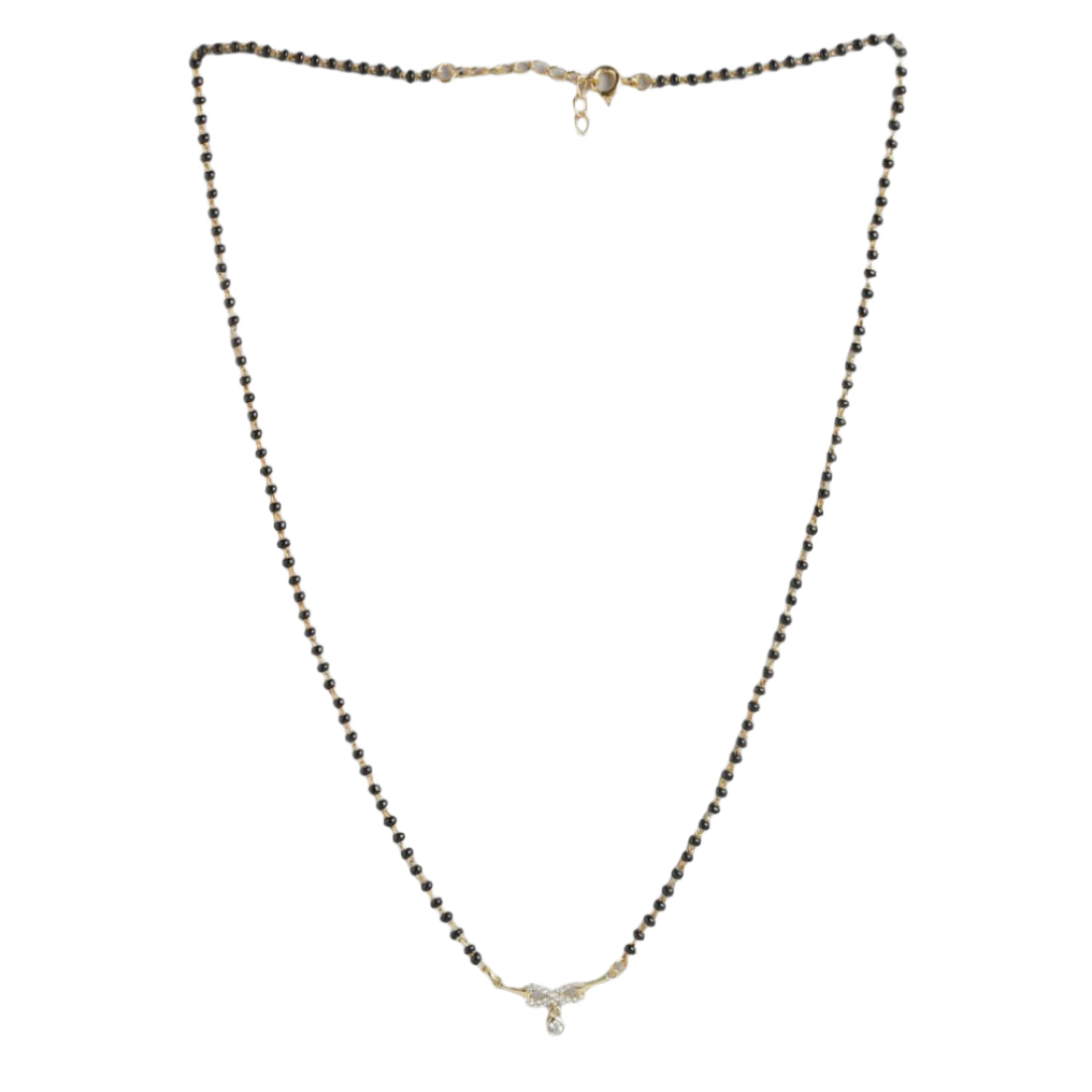 Eternal Infinity Gold-Plated CZ 925 Sterling Silver Mangalsutra
