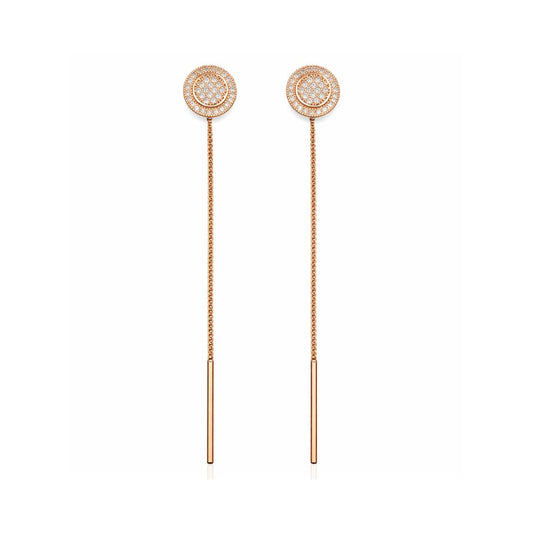 Rose Gold Plated Sui Dhaga Threader Earrings
