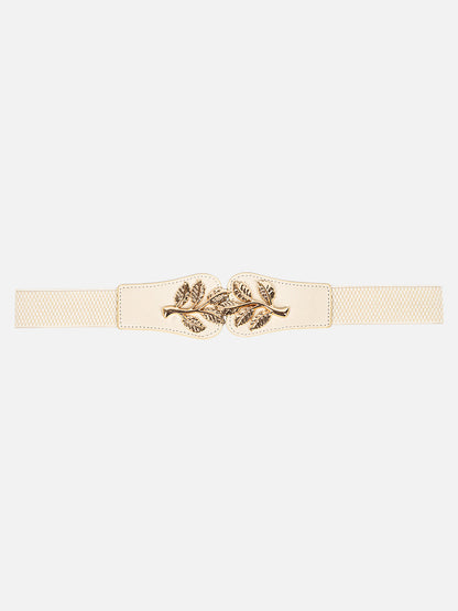 Leaf Buckle Elasticated Belt