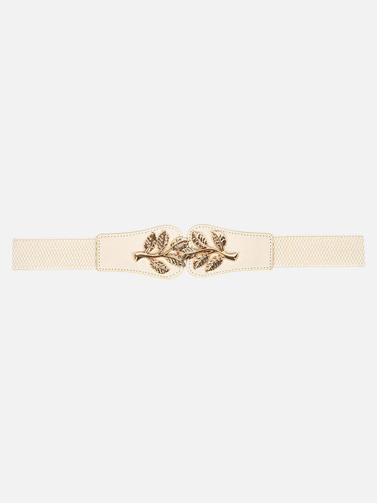 Leaf Buckle Elasticated Belt