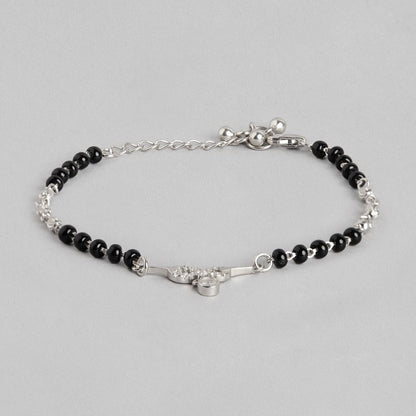 Infinity Rhodium Plated 925 Sterling Silver Jewellery Set