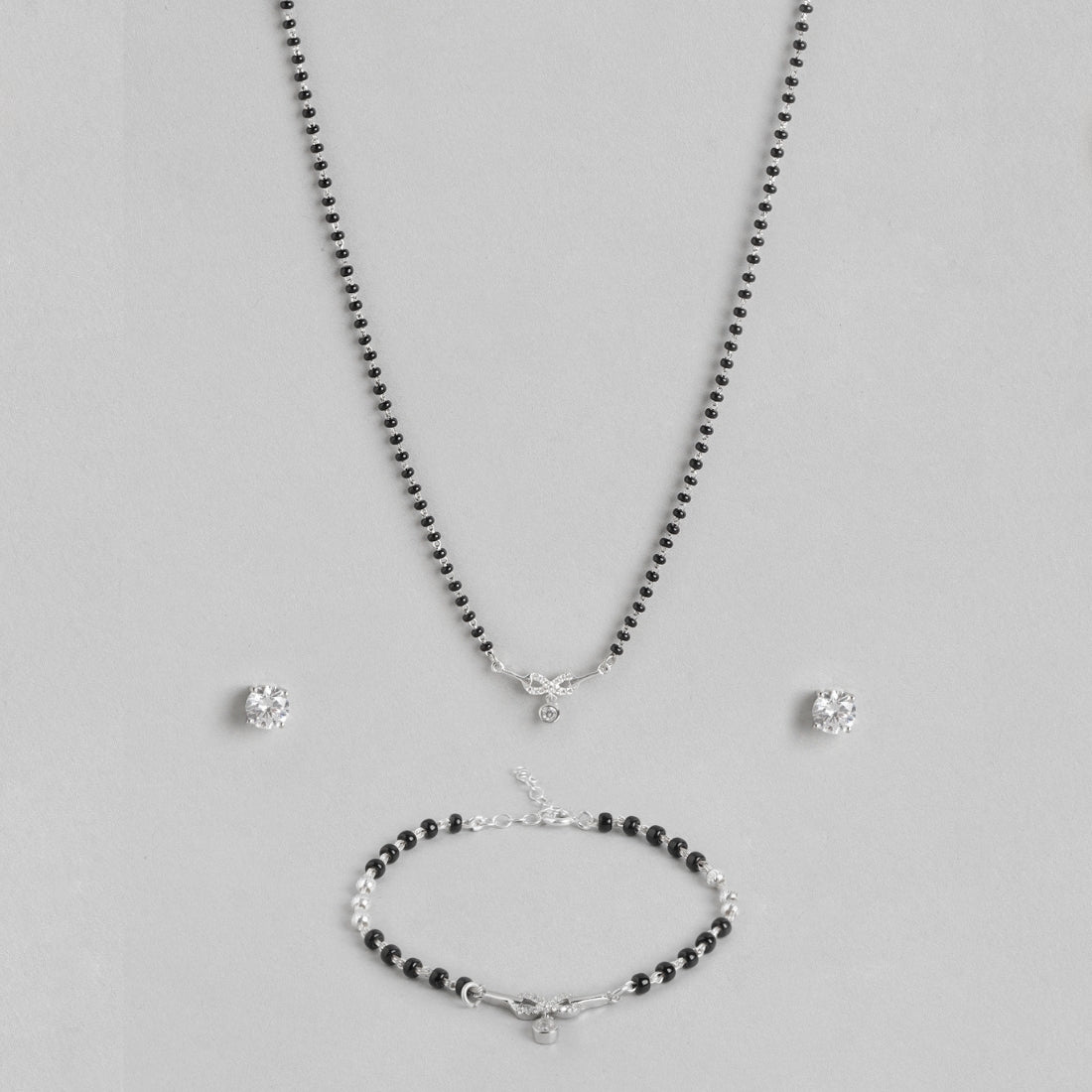 Infinity Forever 925 Sterling Silver Jewellery Set - Valentines Edition With Gift Box