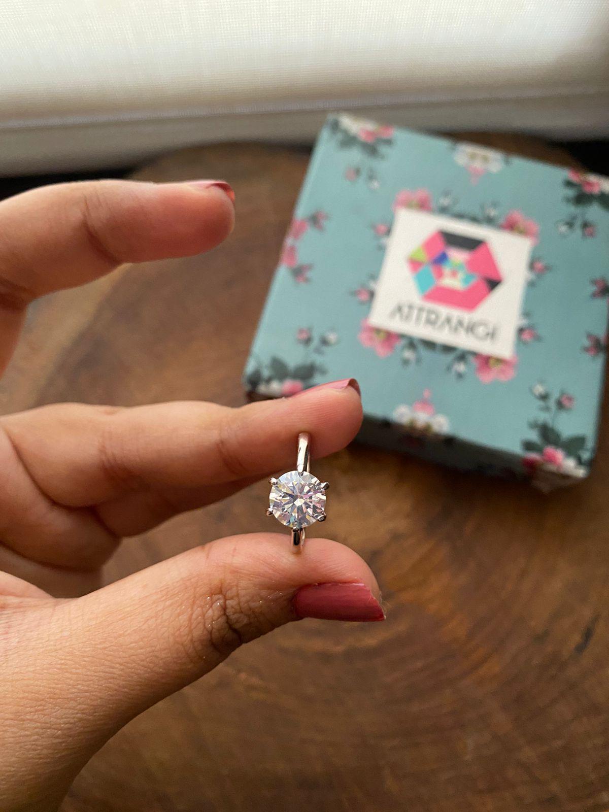 2 Carat Classic Round Solitaire Daily Wear Ring - Attrangi