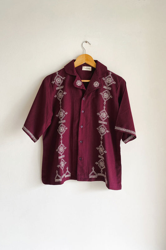 Plum Pattern Shirt