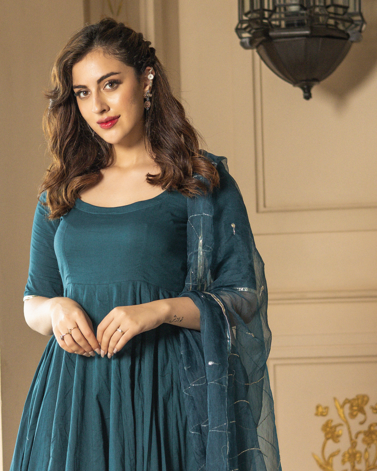 Faruzi Gotapatti Cotton Suit Set