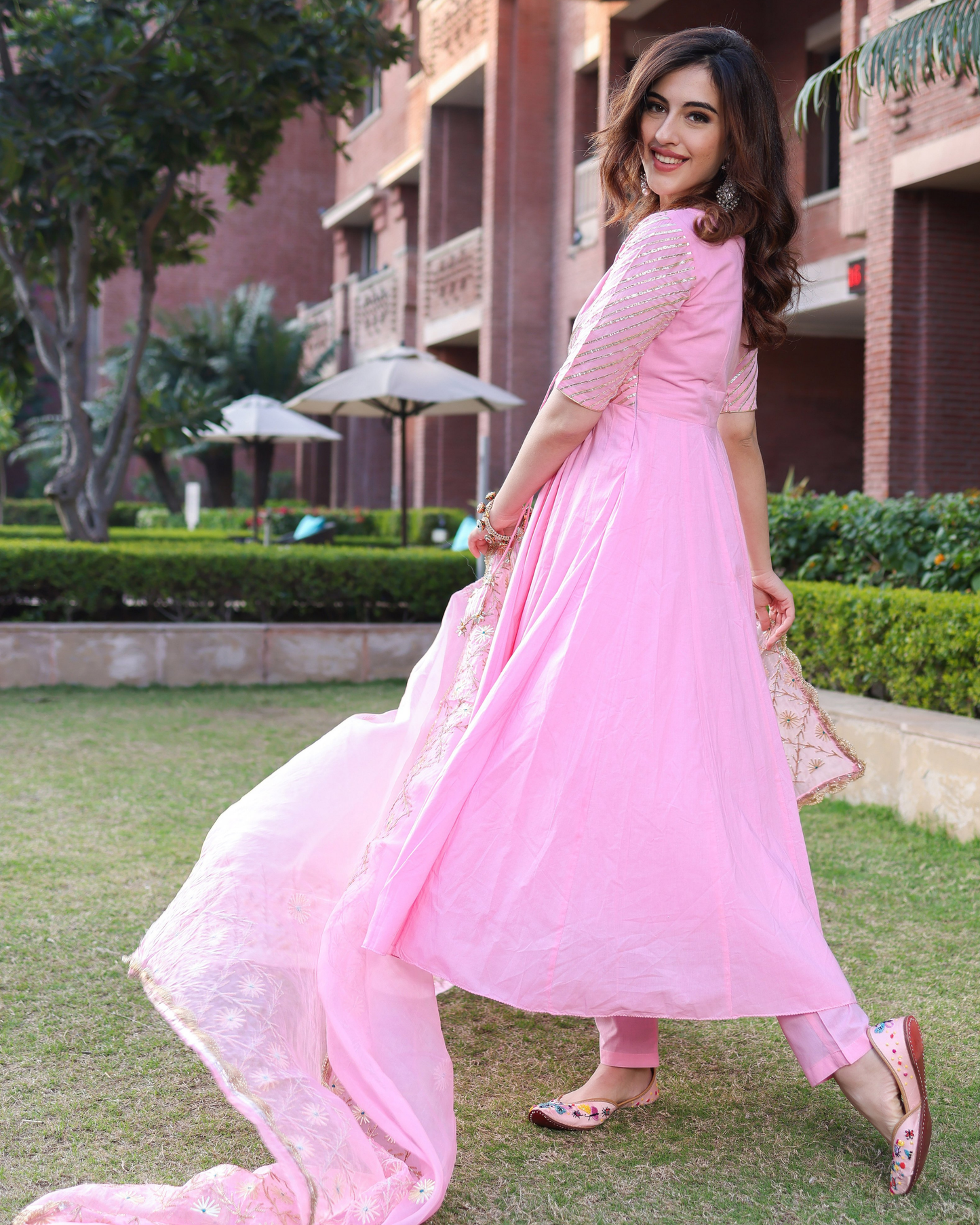 Pink Salt Gotapatti Suit Set