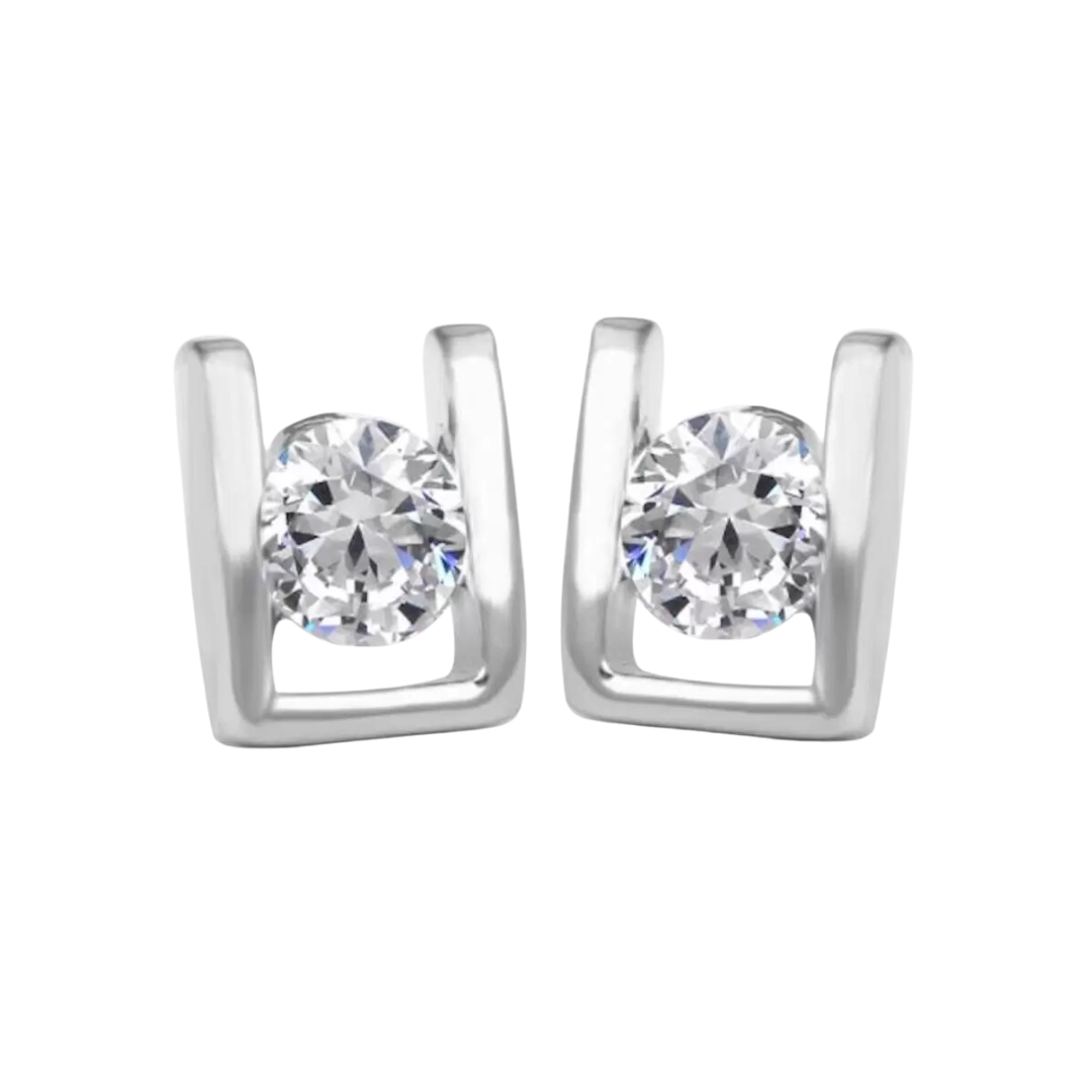 Sleek Shine Square Studs