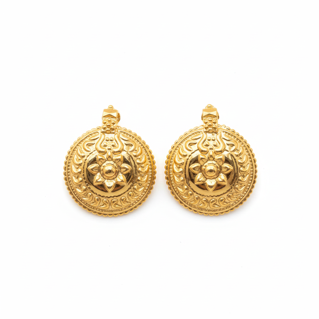 24K Gold Plated Classic Dome Thali Bottu Mangalsutra Pendant