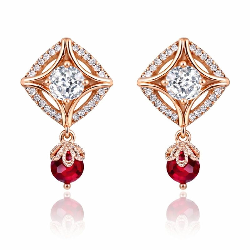 Rose Gold Drop Earrings