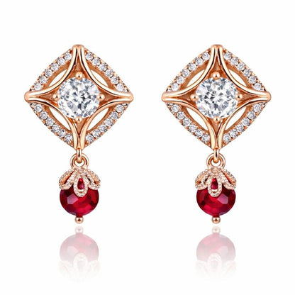 Rose Gold Drop Earrings