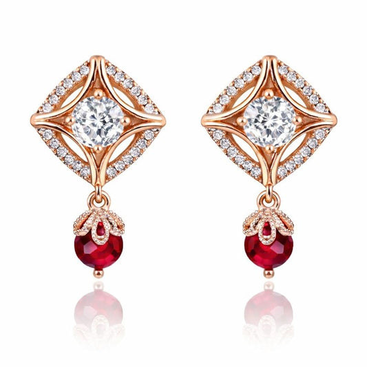Rose Gold Drop Earrings