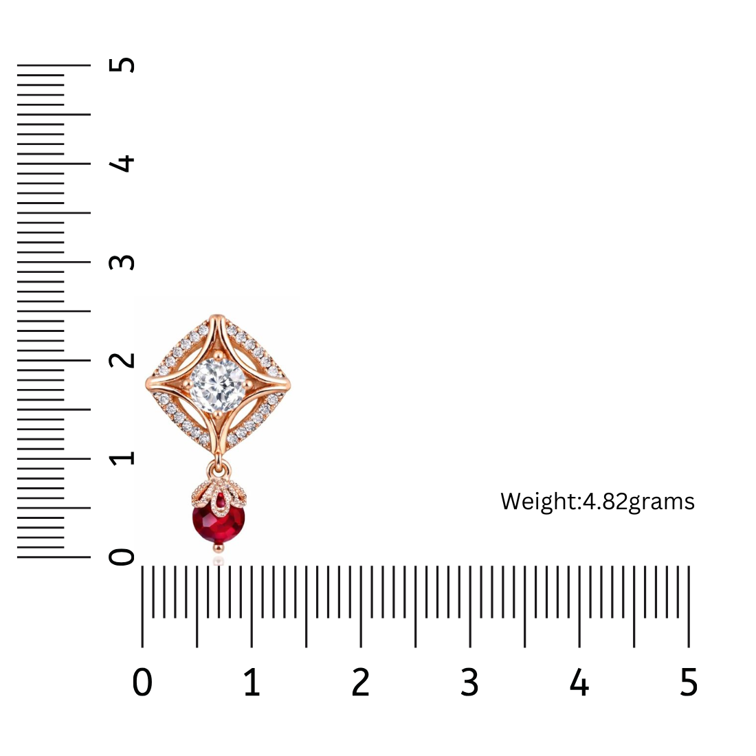 Rose Gold Drop Earrings