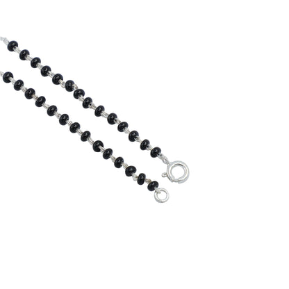Silver 92.5 Pink Zircon Dangling Mangalsutra