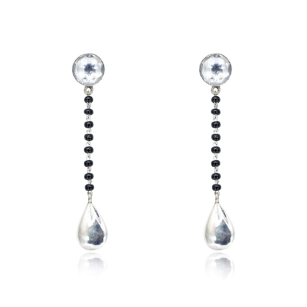 Silver DROP MANGALSUTRA EARRING